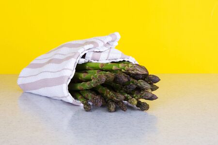 Fresh Asparagus Ready for Cooking. .の写真素材