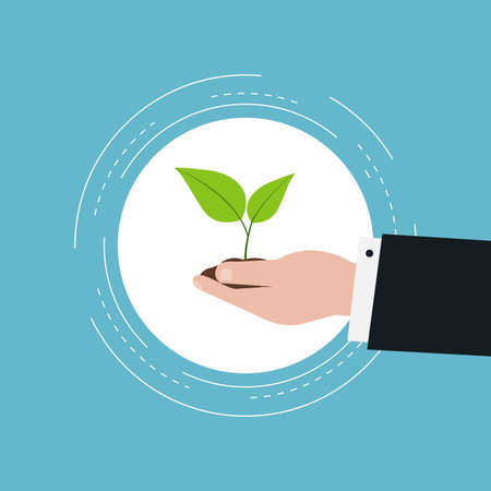 Business development flat vector illustration design. Design for web banners and appsのイラスト素材