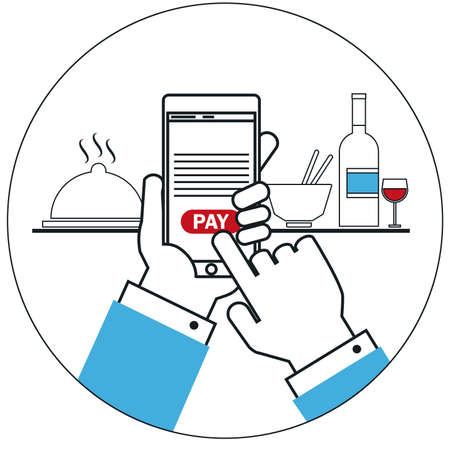 Online payment conceptのイラスト素材