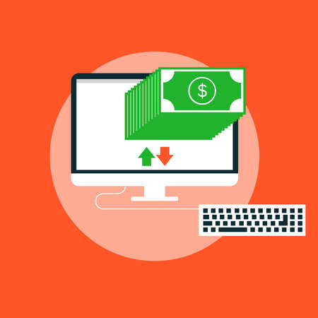 Online transactionsのイラスト素材