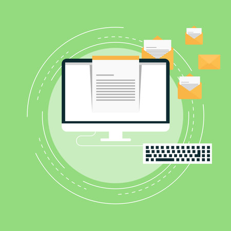 Email marketing conceptのイラスト素材