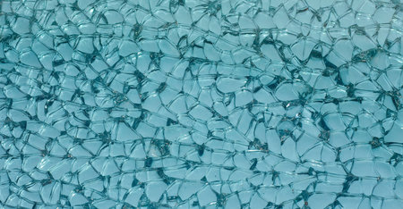 Broken window's glass texture