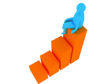 3d abstract person for company presentationの写真素材