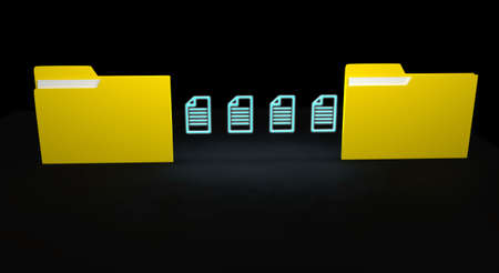 Data transfer concept . 3d renderの写真素材