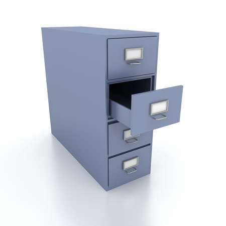 Bookshelf for documents . 3d renderの写真素材