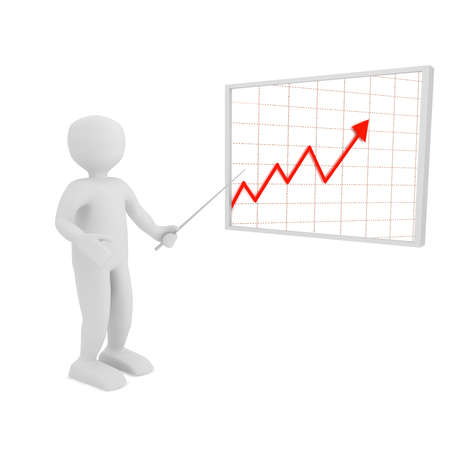 3d person for company presentationの写真素材