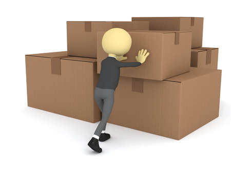 Transportation service. 3d rendered imageの写真素材