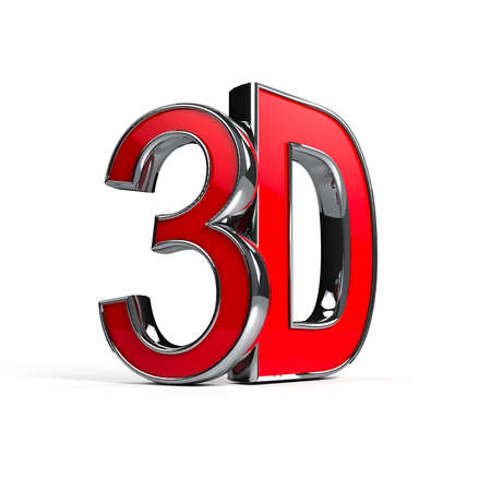Word 3D over white backgroundの写真素材