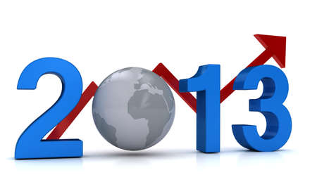 2013 year business grow conceptの写真素材