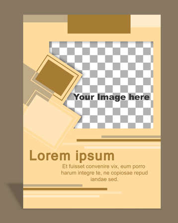 Vector  brochure or magazine cover  templateのイラスト素材