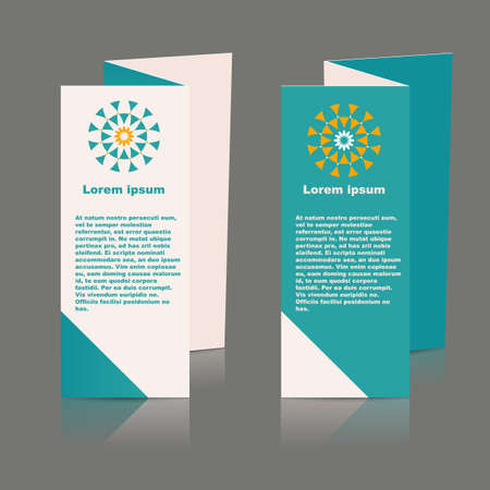 Brochures design for social infographic presentation. Vectorのイラスト素材
