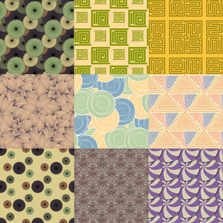 Vector of Seamless Patterns set.  のイラスト素材