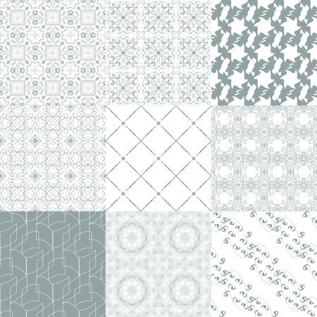 Vector of Seamless Patterns set. のイラスト素材