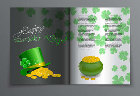 Vector modern creative flat design illustration for St. Patrick's Dayのイラスト素材