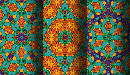 Vector of Seamless Patterns set.のイラスト素材
