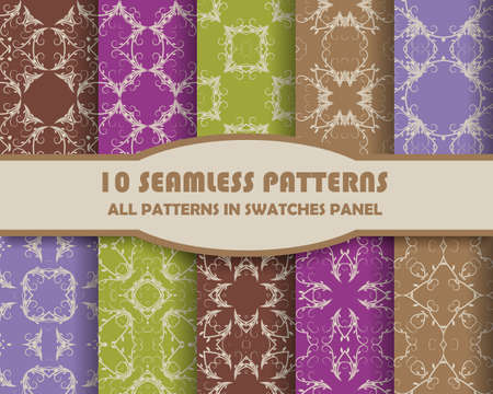 Seamless Patterns set.のイラスト素材
