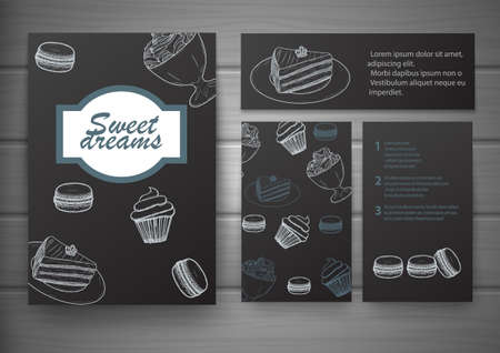 Handdrawn menu for cafe, coffee house. Vectorのイラスト素材