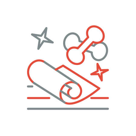 Fitness line art icon for your design. Vector illusrationのイラスト素材