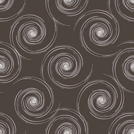seamless brown and white background.illustration with flying universesのイラスト素材