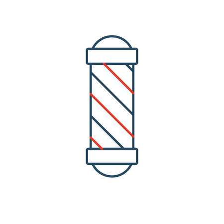 Linear barbershop icons set. Universal hairstyle icon to use in web and mobile UI, basic elementsのイラスト素材
