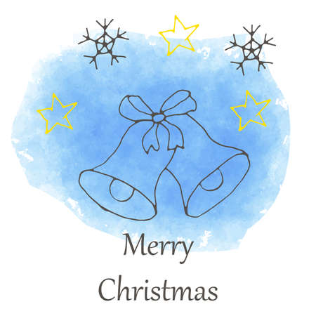 vector Christmas and new year hand drawn icon. Doodle illustrationのイラスト素材