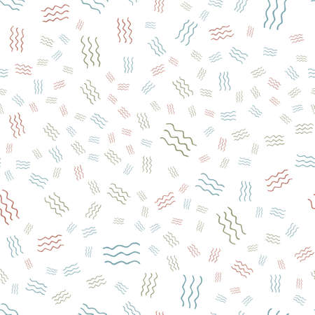 Mosaic seamless pattern with stripes. Black and white concept style. Abstract Geometric Background Designのイラスト素材