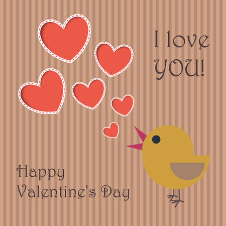 love valentine abstract card templateのイラスト素材