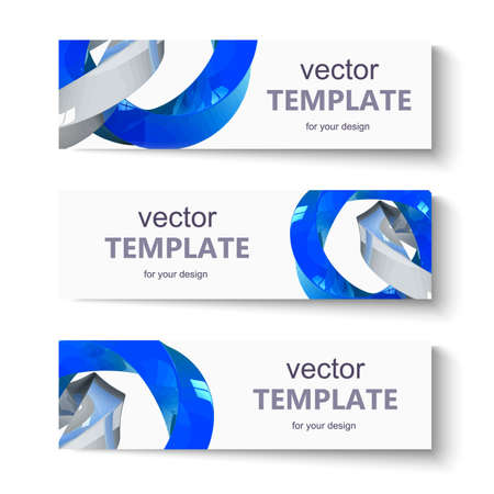 Abstract vector banner set for designのイラスト素材