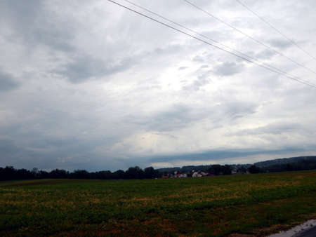 Thunderstorm Funnel Like Cloud 05272015の写真素材