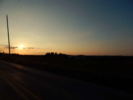 A Simple Sunsetの写真素材