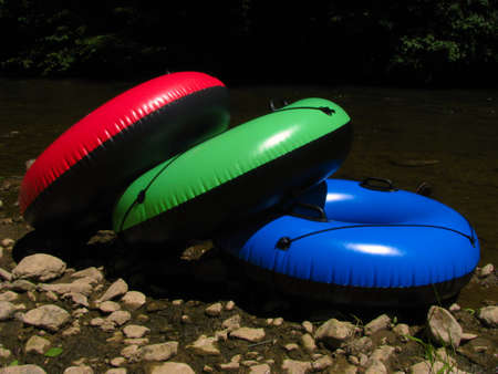 Tubing Rest Area Island - Colorの写真素材