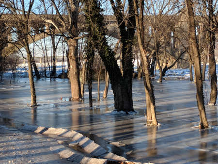 Wrightsville Ice Jams IIの写真素材