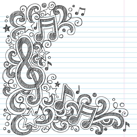 Music Notes G Clef のイラスト素材