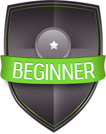 Beginner emblem illustrationのイラスト素材