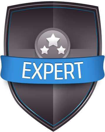 Expert emblem illustrationのイラスト素材
