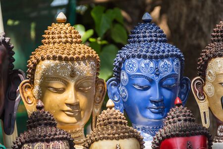 Large buddha head souvenirの写真素材