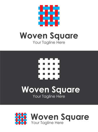 Woven Square Company Logoのイラスト素材