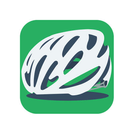 Helmet bike iconのイラスト素材