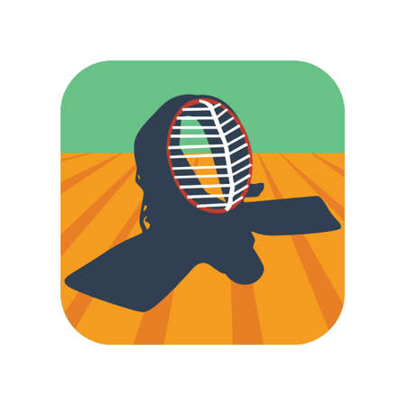 kendo helmetのイラスト素材