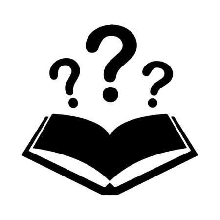 Question Book Dictionary Iconのイラスト素材