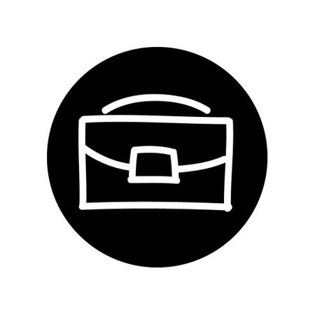 office bag hand drawn iconのイラスト素材