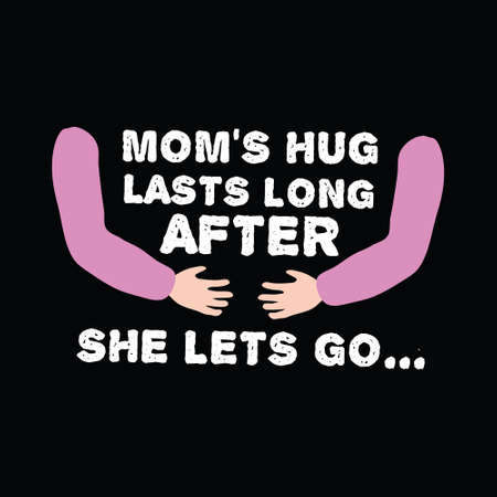 Mom's Hug Last Long Afterのイラスト素材