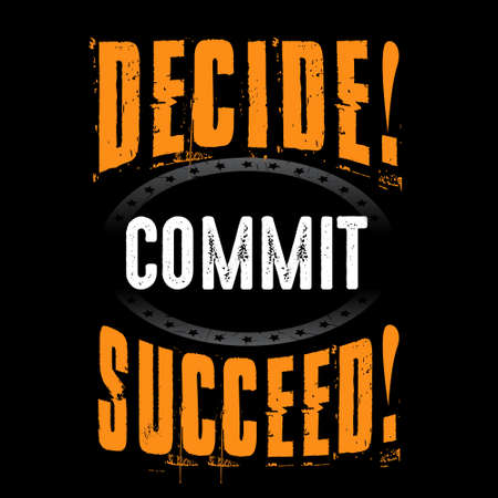 Decide commit succeed. good for printの写真素材