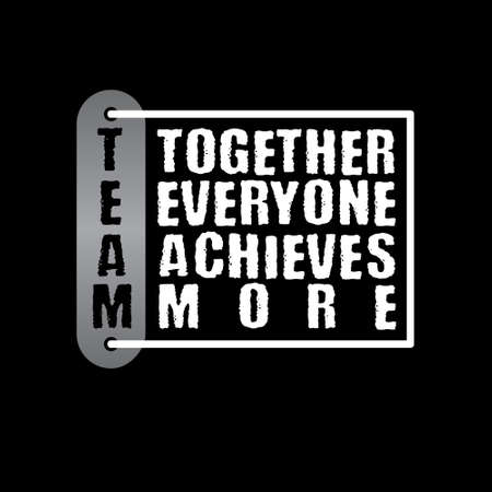 Team, together everyone achieves moreの写真素材