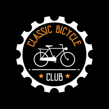 Bicycle badge, good for print.のイラスト素材