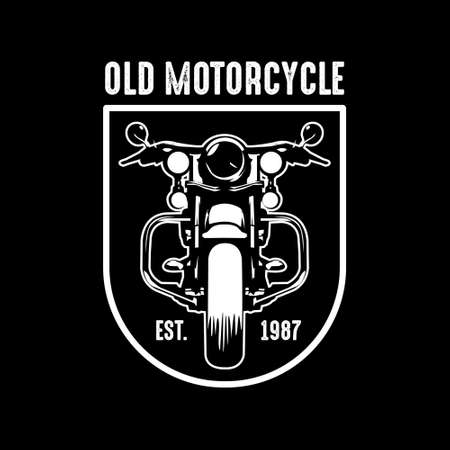 Motorcycle badge, good for printのイラスト素材