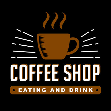 Coffee vintage badge, good for your brand