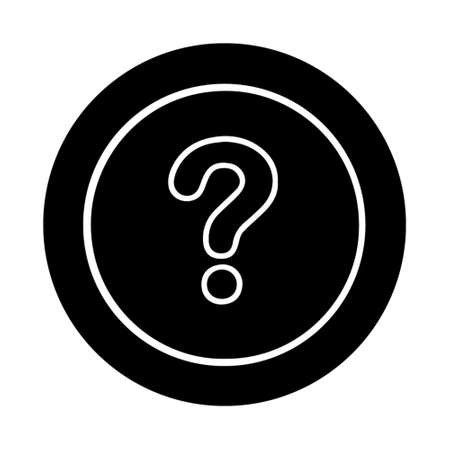 Frequency Ask Question Icon, black Icon Color, good for your web or mobile appのイラスト素材