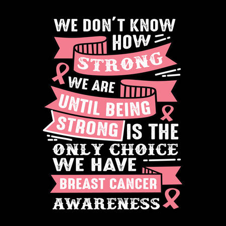 Breast Cancer Quote and Saying. 100 Vector Best for print design like t-shirt, mug, pillow, poster and otherのイラスト素材