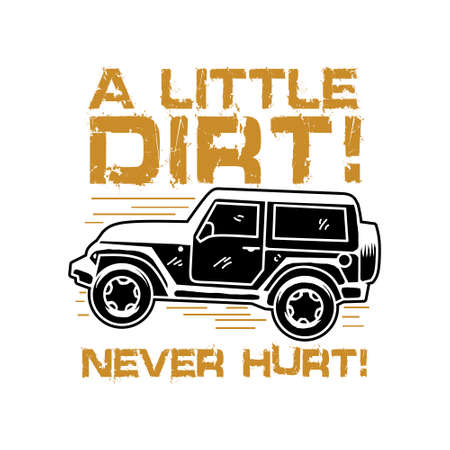 Off Road Saying and Quote Best for Print Designのイラスト素材